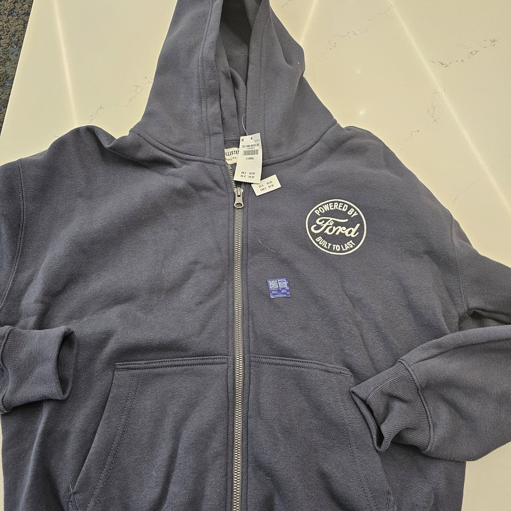 Hollister Kids Navy Blue Zip-Up Hoodie
